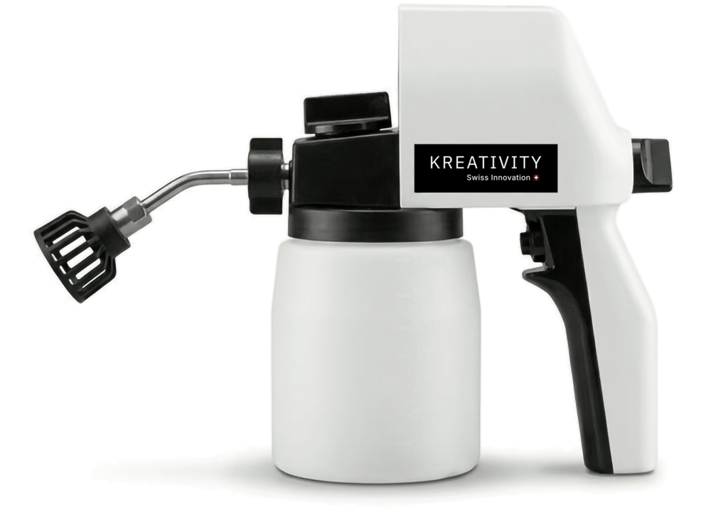 KREATIVITY foodSPRAYER Pro versatile food-safe electric food spray gun for professional food preparation.